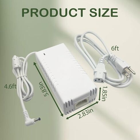54V 210W Power Adapter for Ubiquiti Networks UniFi XG 6 PoE Compatible with US-XG-6POE,USW-Ultra-210W 6 and 8-Port Switches,ADS-210NX-48-1,540210E,ADS-210NX-48-1540210E Models, PSU(White) in Kuwait