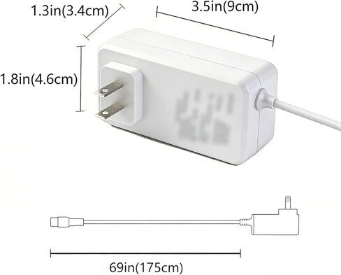 24V AC/DC Adapter Compatible with Levoit Vital 200S-P LAP-V201S-WUS LAP-V201S-KUS LAP-V201S-AUSR 200SP LAPV201SKUS Smart Air Purifier 24VDC 24Volt 2.5A 2500mA Power Supply Charger Cord Cable Mains PSU in Kuwait