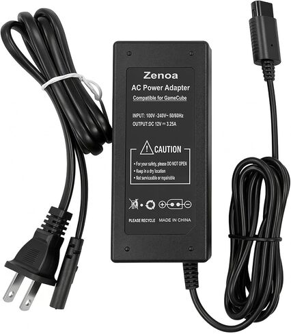 Zenoa Gamecube Power supply12V 3.25A Replacement AC Adapter for Nintendo Gamecube Console, 100-240 Input -NGC Power Cord Compatible with GC System in Kuwait