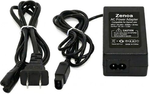Zenoa Gamecube Power supply12V 3.25A Replacement AC Adapter for Nintendo Gamecube Console, 100-240 Input -NGC Power Cord Compatible with GC System in Kuwait