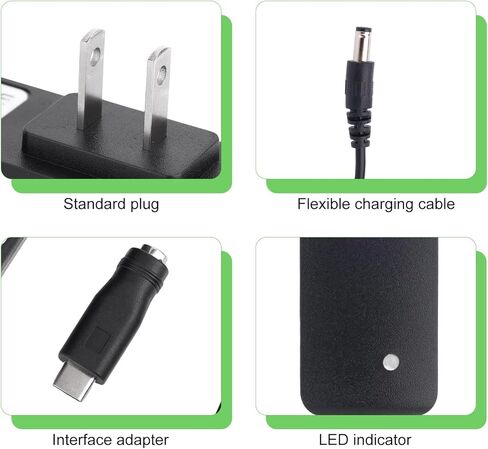 Power Cord for Crosley Record Player, Cable 1.5m/59in 5V 1A 2A Power Charge Adapter Cord with Adapter Compatible with Crosley Victrola Wockoder Portable Turntables (Li-ion Charger) in Kuwait