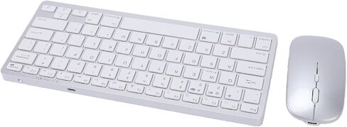 Wireless Keyboard and Mouse Combo, Rechargeable Bluetooth 5.0 2.4G for Pro Air Tablet Laptop, with Scissor Switch Keys and Multi Device Connectivity in Kuwait