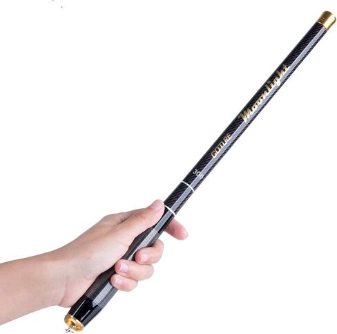 Goture Telescopic Tenkara Fishing Rod Collapsible Crappie Rods 1 Piece Portable Hand Fishing Poles Carbon Fiber Stream Ultralight Inshore Carp Bamboo Pole Bass Trout - 7Ft (Extra Tips Not Included) in Kuwait
