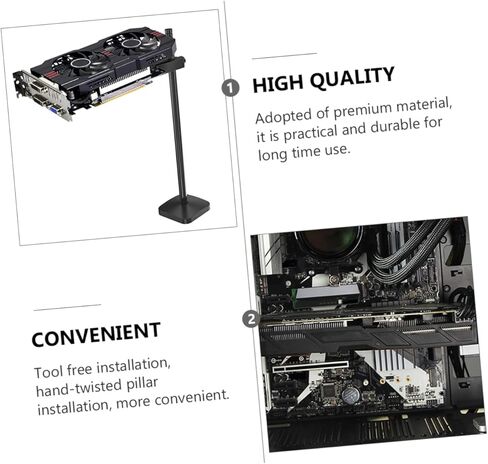 Aluminum Magnesium Alloy Gpu Bracket Adjustable Graphics Card Support Tool- Installation Black in Kuwait