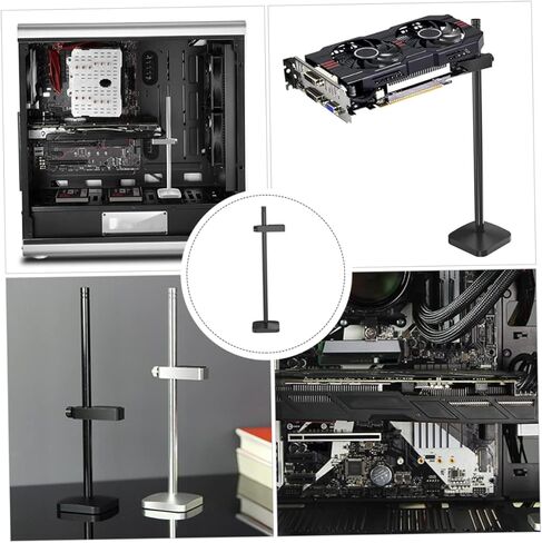 Aluminum Magnesium Alloy Gpu Bracket Adjustable Graphics Card Support Tool- Installation Black in Kuwait