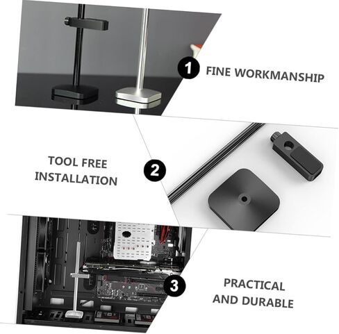 Aluminum Magnesium Alloy Gpu Bracket Adjustable Graphics Card Support Tool- Installation Black in Kuwait