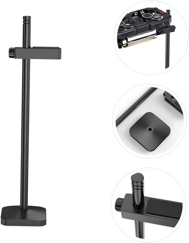Aluminum Magnesium Alloy Gpu Bracket Adjustable Graphics Card Support Tool- Installation Black in Kuwait