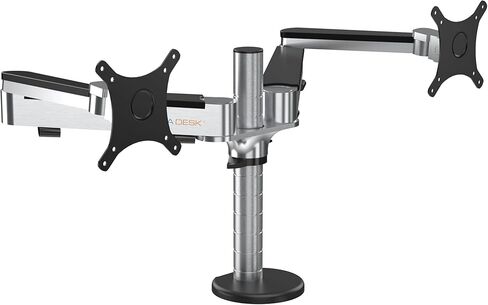 VERSADESK OmniView Single Monitor Arm, Adjustable VESA Monitor Mount for up to 27" Screens, Height Adjustable Monitor Stand with Cable Management for Home Office & Gaming, Black in Kuwait