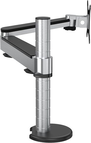 VERSADESK OmniView Single Monitor Arm, Adjustable VESA Monitor Mount for up to 27" Screens, Height Adjustable Monitor Stand with Cable Management for Home Office & Gaming, Black in Kuwait
