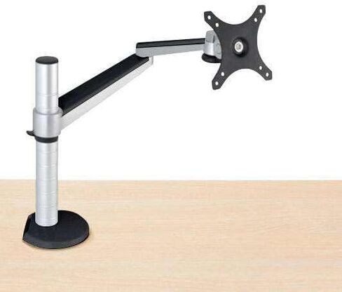 VERSADESK OmniView Single Monitor Arm, Adjustable VESA Monitor Mount for up to 27" Screens, Height Adjustable Monitor Stand with Cable Management for Home Office & Gaming, Black in Kuwait