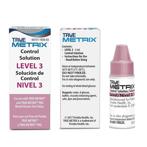 Control Solution Level 1 for TRUE Metrix Meter (1 Each) in Kuwait