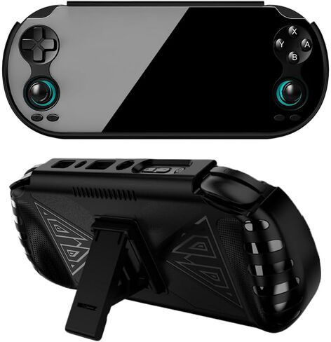 غطاء حماية لـ Anbernic RG Vita Pro/RG Vita، غطاء واقي من مادة TPU مع وظيفة الوقوف، تصميم مريح، زوايا معززة للقبضة، مقاومة للصدمات، مقاومة للتآكل (أبيض) in Kuwait