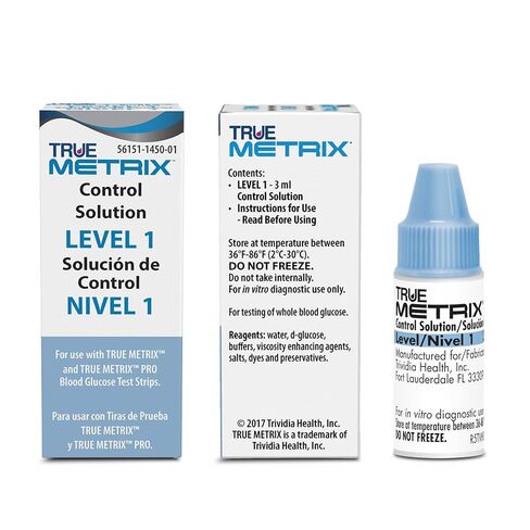 Control Solution Level 1 for TRUE Metrix Meter (1 Each) in Saudi Arabia