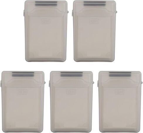 5pcs 3.5 inch IDE SATA HDD Hard Drive Disk Plastic Storage Box Case Enclosure in Kuwait