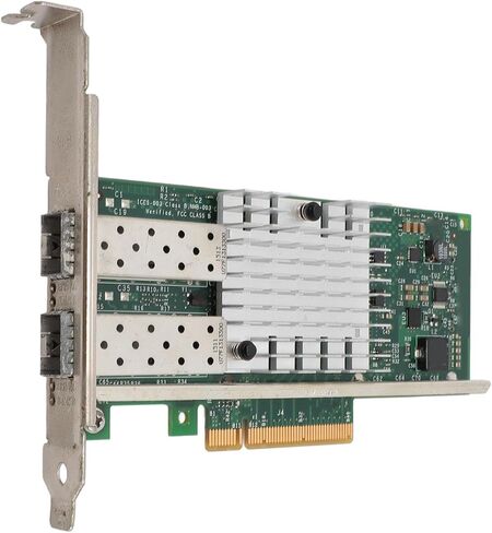 بطاقة الشبكة Gugxiom X520DA2 10Gb PCIe NIC، منفذ SFP Plus مزدوج، محول PCIE X 8 PCI Express Ethernet LAN للخادم in Kuwait