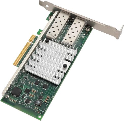 بطاقة الشبكة Gugxiom X520DA2 10Gb PCIe NIC، منفذ SFP Plus مزدوج، محول PCIE X 8 PCI Express Ethernet LAN للخادم in Kuwait