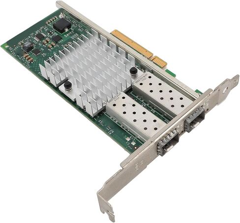 بطاقة الشبكة Gugxiom X520DA2 10Gb PCIe NIC، منفذ SFP Plus مزدوج، محول PCIE X 8 PCI Express Ethernet LAN للخادم in Kuwait