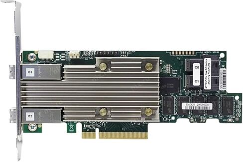 Raid 9480-8I8E وحدة تحكم Raid لاسلكية 12 جيجابت/ثانية ثلاثية الوضع 8 داخلي 8 محول تخزين خارجي واجهة SAS (قوس طويل) in Kuwait