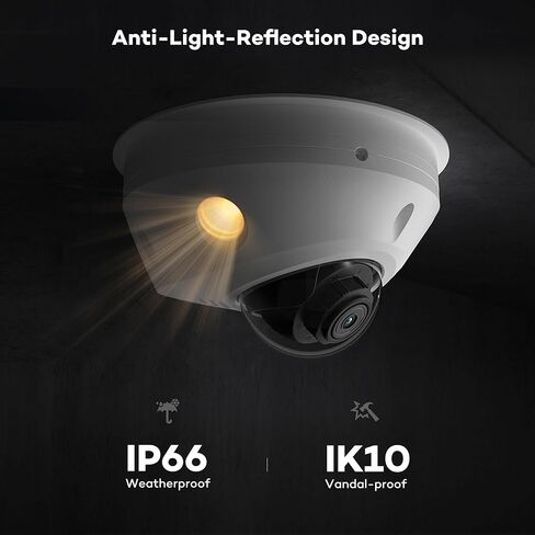 ONWOTE NVR 32 Channel Security Camera System 12MP, Face Recognition & AcuSearch, 2 Way Audio, 24x 8MP IK10 Vandal-Proof PoE IP Cameras, 32CH 6K 4K Commercial NVR 8TB, Support 40TB, Business CCTV in Kuwait
