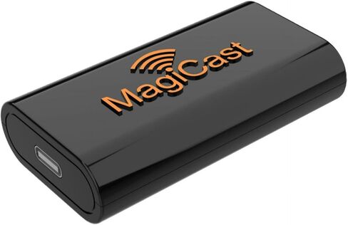 محول Power Acoustik MagiCast اللاسلكي CarPlay & Android Auto - دونجل التوصيل والتشغيل يحول أجهزة ستريو السيارة السلكية إلى لاسلكية - ملاءمة عالمية، إقران تلقائي سريع، اتصال USB in Kuwait