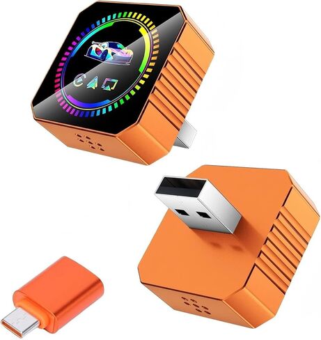 محول Carplay لاسلكي 4 في 1 لأجهزة Apple iPhone Android Auto، محول Airplay Screen Mirror Link Bluetooth Carplay للفيديو YouTube Tiktok، WiFi ثنائي النواة، Mini Car Play USB Dongle، سريع، بدون زمن الوصول in Kuwait