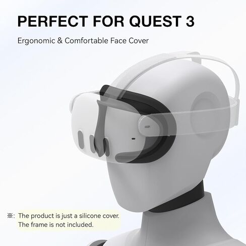 APEXINNO VR Silicone Face Pad Cover and VR Extended Controller Cover for Meta Quest 3 Accessories in Kuwait