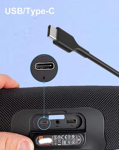 65W Charger Compatible with JBL Extreme 3/4/5/6 Bluetooth Speaker Flip 5/6/7 Pulse 4/5, Clip 4/5, GO 3/4, JRPOP,Fast Charging Adapter in Kuwait