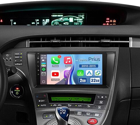 Leadfan Android12 Car Stereo for Toyota Prius 2010-2015 Stereo with Wireless CarPlay Android Auto, 9'' Touch Screen Compatible with JBL & Large Screen BT GPS Navi WiFi Backup Camera MIC 2+32G in Saudi Arabia
