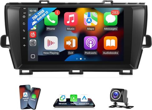 Leadfan Android12 Car Stereo for Toyota Prius 2010-2015 Stereo with Wireless CarPlay Android Auto, 9'' Touch Screen Compatible with JBL & Large Screen BT GPS Navi WiFi Backup Camera MIC 2+32G in Saudi Arabia