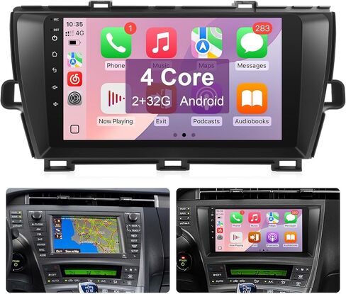 Leadfan Android12 Car Stereo for Toyota Prius 2010-2015 Stereo with Wireless CarPlay Android Auto, 9'' Touch Screen Compatible with JBL & Large Screen BT GPS Navi WiFi Backup Camera MIC 2+32G in Saudi Arabia