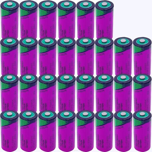 (30-Pieces) TL-5955 2/3AA 3.6V 1650mAh Battery for Tadiran TL5955 3.6V TL-4955, SL-761, TL-2155, TL-5155, SL-361, Xeno XL-055F, ER14335 PLC, CNC Lithium Battery in Kuwait