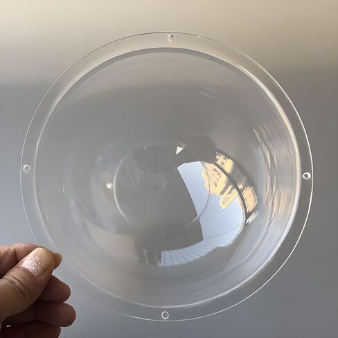 6 Inch Acrylic Clear Glass Dome Cover, Transparent Lens Protective Cap, Security Camera Dome Housing for CCTV Camera, PTZ Dome IP Camera, Outer Diameter 152mm, Height 110mm, Size 167x110mm in Kuwait