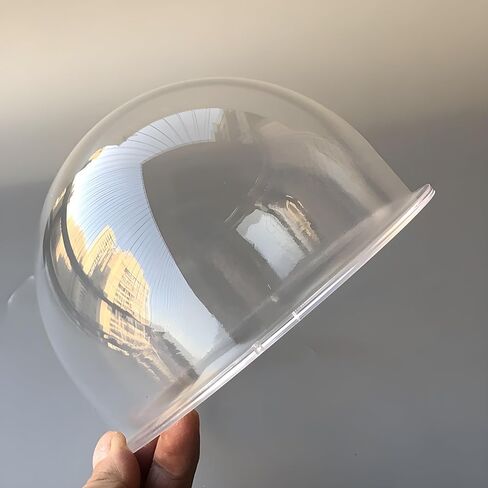 6 Inch Acrylic Clear Glass Dome Cover, Transparent Lens Protective Cap, Security Camera Dome Housing for CCTV Camera, PTZ Dome IP Camera, Outer Diameter 152mm, Height 110mm, Size 167x110mm in Kuwait