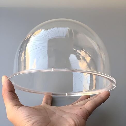 6 Inch Acrylic Clear Glass Dome Cover, Transparent Lens Protective Cap, Security Camera Dome Housing for CCTV Camera, PTZ Dome IP Camera, Outer Diameter 152mm, Height 110mm, Size 167x110mm in Kuwait