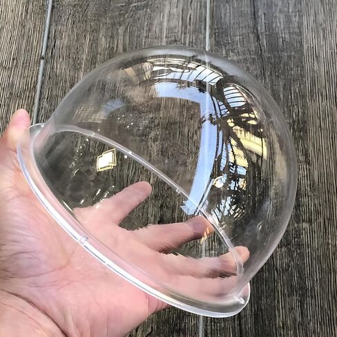 6 Inch Acrylic Clear Glass Dome Cover, Transparent Lens Protective Cap, Security Camera Dome Housing for CCTV Camera, PTZ Dome IP Camera, Outer Diameter 152mm, Height 110mm, Size 167x110mm in Kuwait