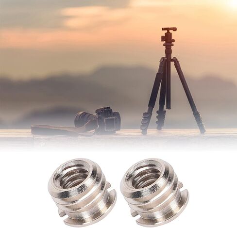 Camera Screw, 1/4in to 3/8in Screw Adapter Converter Made of Copper, CNC Precise Machining, Clear Thread, with Good Workmanship, for Tripod Plate Light Brack in Kuwait