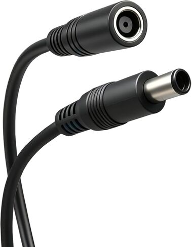 كابل تمديد طاقة تيار مستمر 7.4 مم × 5.0 مم، سلك تمديد مقبس تيار مستمر 16AWG ذكر إلى أنثى لأجهزة الكمبيوتر المحمول، محول إمداد الطاقة، شاحن كمبيوتر محمول، وحدة تحكم بالطاقة الشمسية، جهاز عرض، 9.8FT 2-Pack in Kuwait
