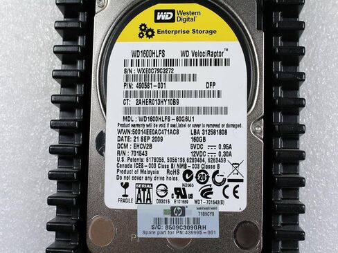 Western Digital WD1600HLFS 160GB SATA 3GB/S 10K RPM W/Tray in Kuwait