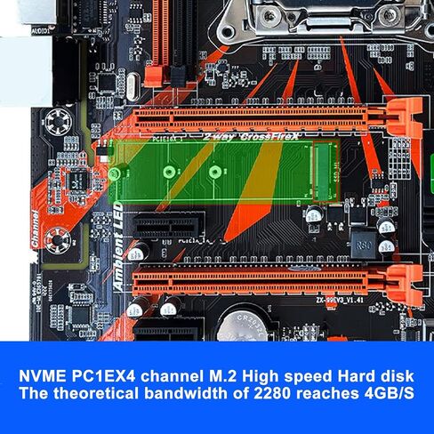 اللوحة الأم للكمبيوتر Cuifati، اللوحة الأم للألعاب 2011، 128 جيجا DDR4 مع SATA3.0، M.2، فتحة رسومات E X16، بطاقة شبكة مدمجة in Kuwait