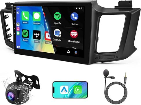 راديو سيارة بلوتوث 4G 64G لسيارة Toyota RAV4 2013-2018، ستيريو بشاشة لمس عالية الدقة 10.1 بوصة مع تشغيل لاسلكي، Android Auto، 5G WiFi، كاميرا احتياطية، GPS Navi، SWC in Kuwait
