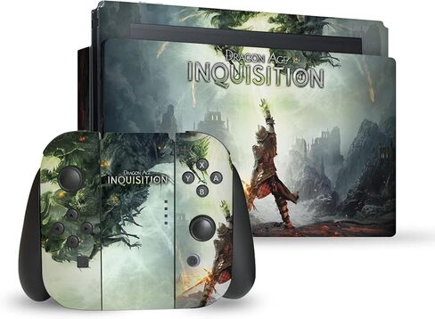 Head Case Designs Officially Licensed EA Bioware Dragon Age Cast Of Thousands Inquisition Graphics Vinyl Gaming Skin Decal Compatible With Nintendo Switch Console & Dock & Joy-Con Controller Bundle in Kuwait