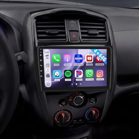[2G+64G] راديو سيارة Android لسيارة Nissan Versa Sedan 2015 2016 2017 2018 2019، ترقية شاشة لمس 10.1 بوصة لسيارة Nissan Versa Car Stereo Wireless Carplay Android Auto DSP EQ FM RDS WiFi GPS Navi in Kuwait