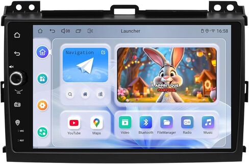 ستيريو سيارة JOYING لسيارة Toyota Land Cruiser Prado120 وLexus GX470 2004-2009، شاشة لمس راديو السيارة 9 بوصة مع Carplay & Android auto، مقبض مستوى الصوت (JY-TT158N8) in Kuwait