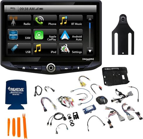 نظام معلومات ترفيهي Stinger 2011-18 Wrangler JK Heigh10 مقاس 10 بوصات مع مجموعة أدوات عدادات SR-JK11H Wrangler Flush-Mount Dash وكاميرا احتياطية PCAM-JP in Kuwait