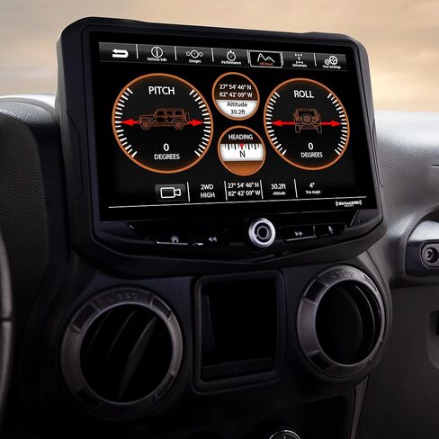 نظام معلومات ترفيهي Stinger 2011-18 Wrangler JK Heigh10 مقاس 10 بوصات مع مجموعة أدوات عدادات SR-JK11H Wrangler Flush-Mount Dash وكاميرا احتياطية PCAM-JP in Kuwait