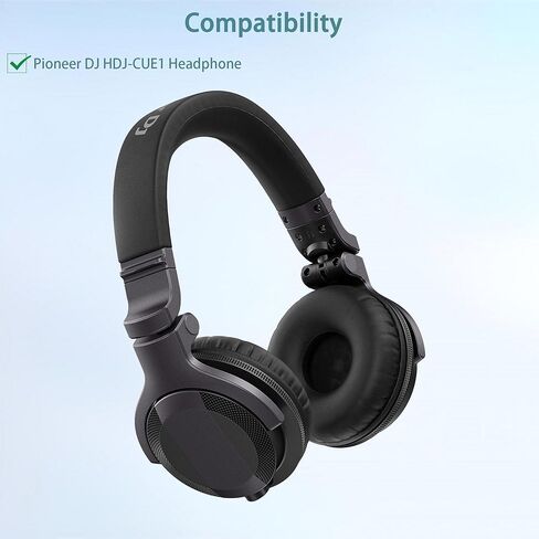 HDJ-CUE1 Ear Pads Replacement Compatible with Pioneer DJ HDJ-CUE1 Headphones(Protein Leather and Memory Foam Ear Cushions) in Kuwait