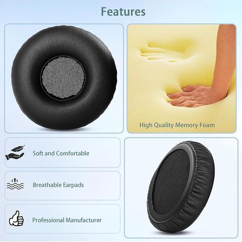 HDJ-CUE1 Ear Pads Replacement Compatible with Pioneer DJ HDJ-CUE1 Headphones(Protein Leather and Memory Foam Ear Cushions) in Kuwait