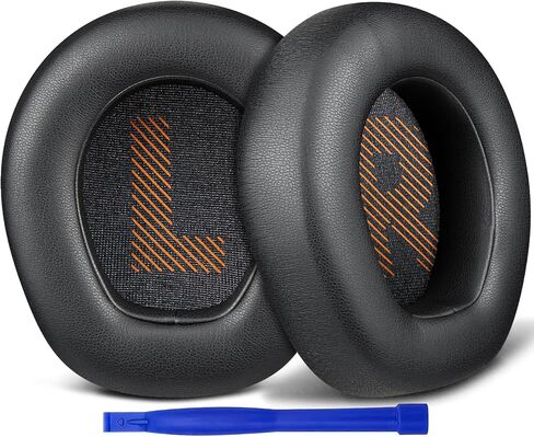SOULWIT Professional Replacement Earpads Cushions for JBL Quantum 400 (Q400) Headphones, Ear Pads with Softer Protein Leather - Black in Kuwait