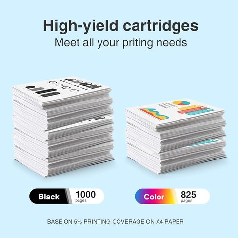 902XL 902 Ink Cartridges for HP Printers Compatible for HP 902XL Ink Cartridges Combo Pack Work with OfficeJet Pro 6978 6968 6975 6970 6960 6958 (2 Black, Cyan, Magenta, Yellow) 902XL Ink in Kuwait