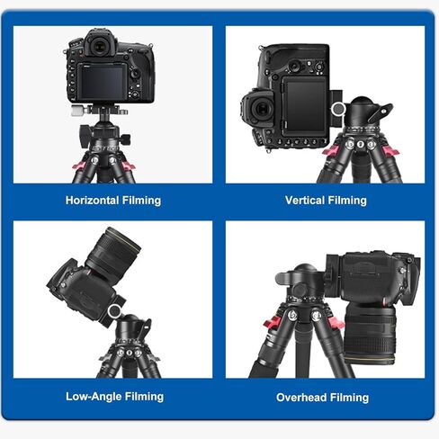 LICAEVEY Professional Metal 360 Degree Rotating Panoramic Ball Head with 1/4 inch Quick Release Plate, 35mm Panorama Ballhead for Tripod Monopod Slider DSLR Camera Camcorder in Kuwait